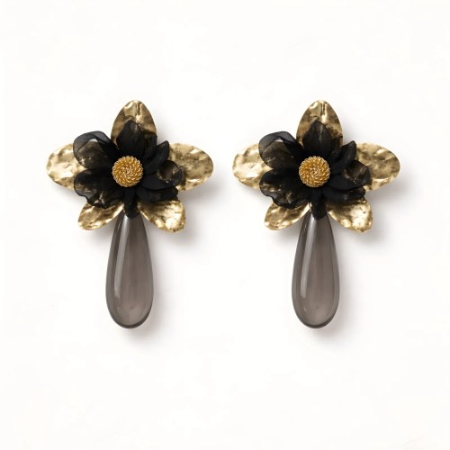 Boucle Pétales noir