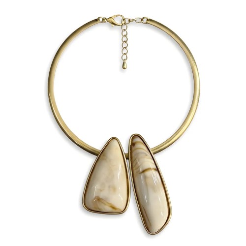 Collier  Lorraine beige
