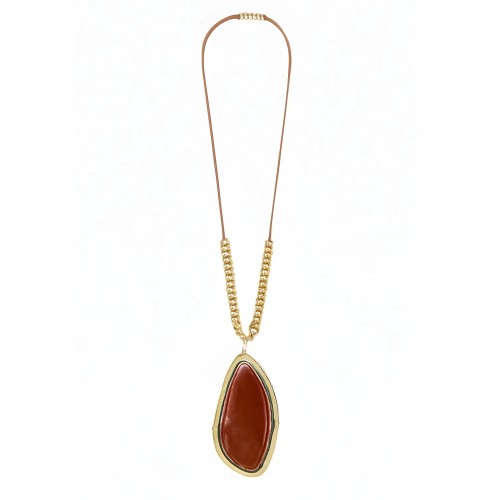 Collier Sissi marron