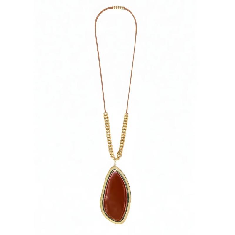 Collier Sissi marron