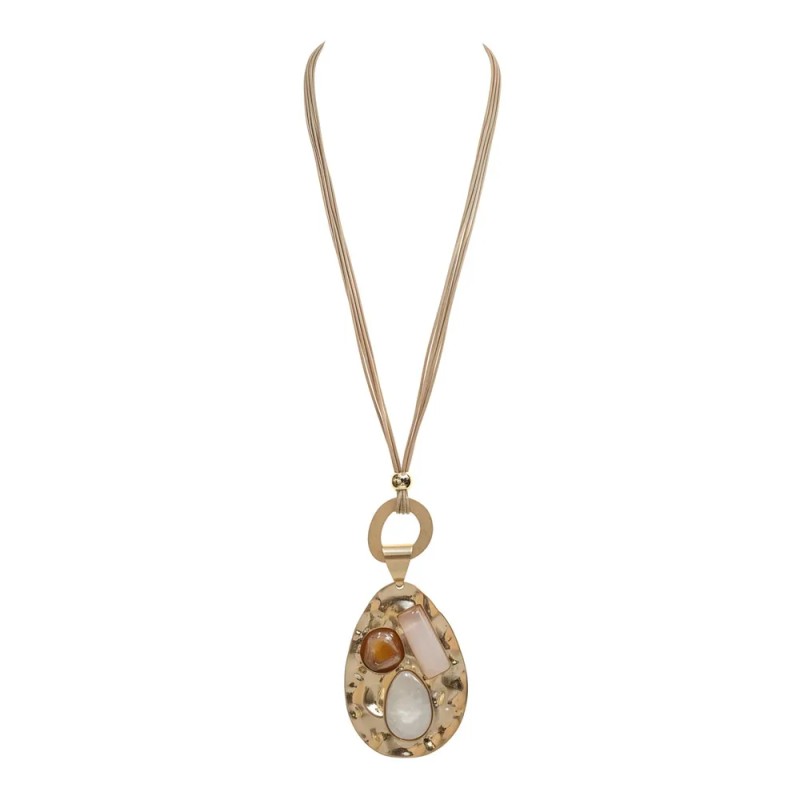 Collier Mila beige