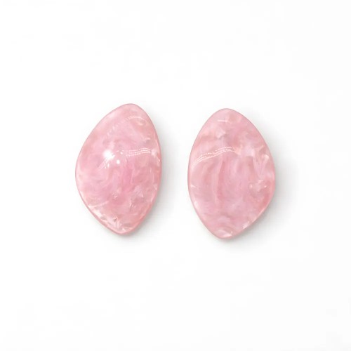 Boucles Magalie rose