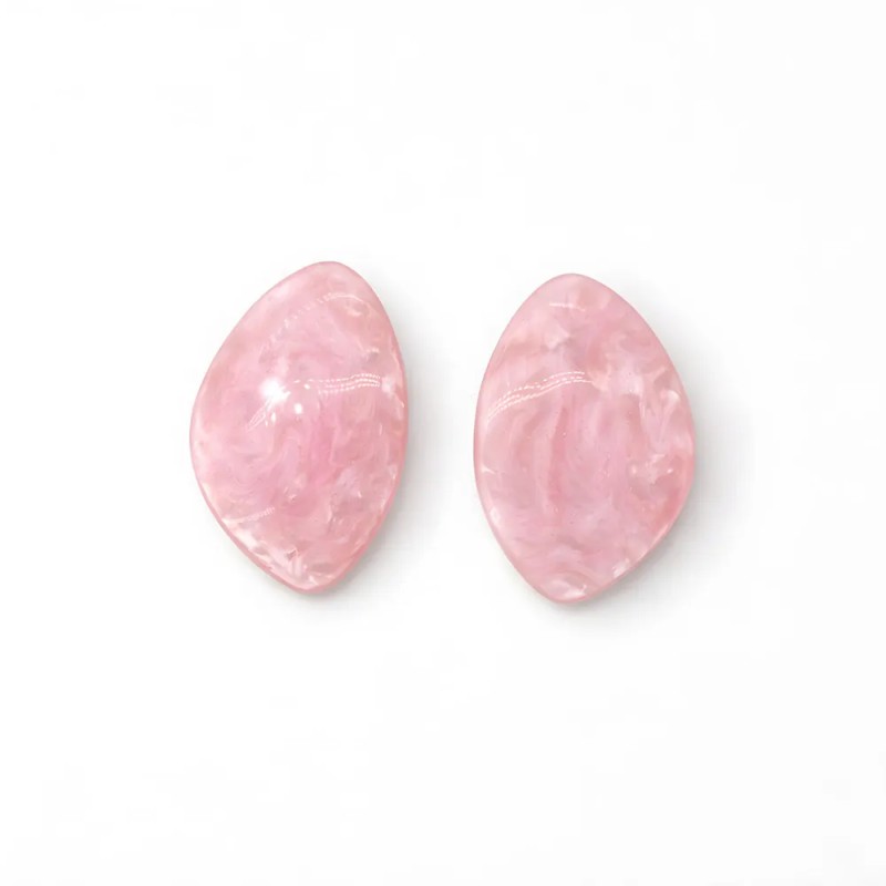 Boucles Magalie rose