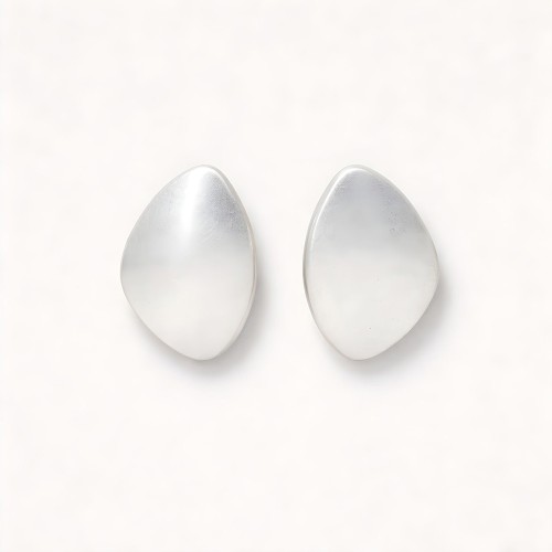 Boucles galettes argent