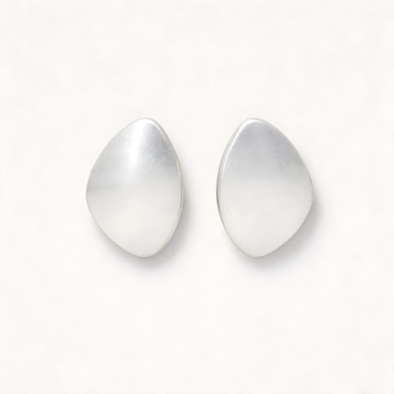Boucles galettes argent