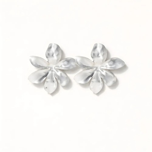 Boucles Flora argent
