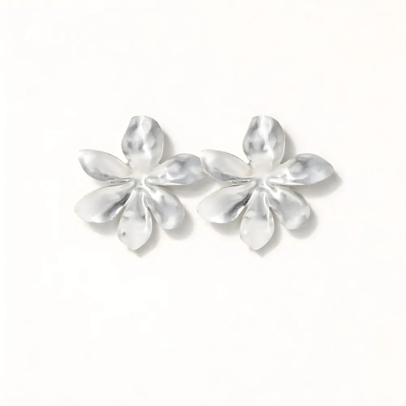 Boucles Flora argent