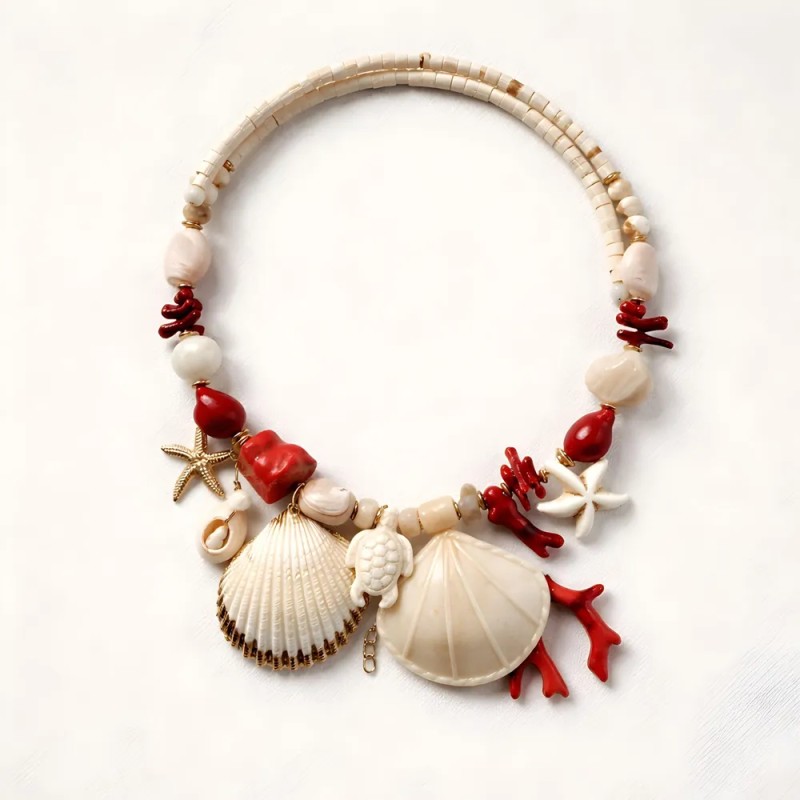 Collier Anastasia rouge