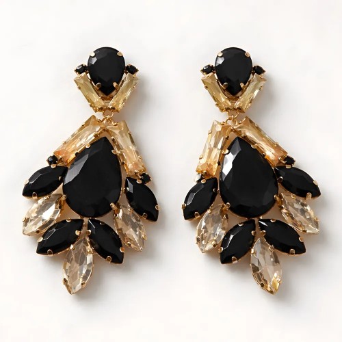 Boucles Lustre Noir/Doré