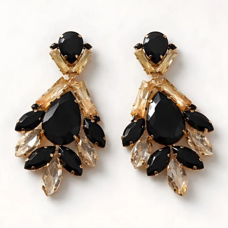 Boucles Lustre Noir/Doré