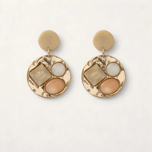 Boucles Elyse crème