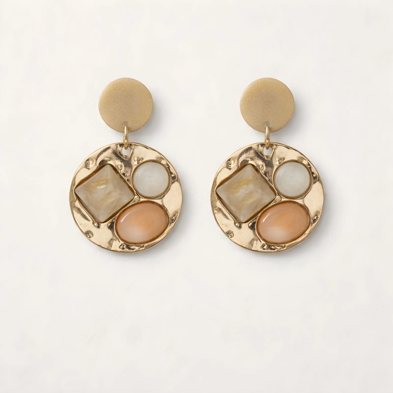 Boucles Elyse crème