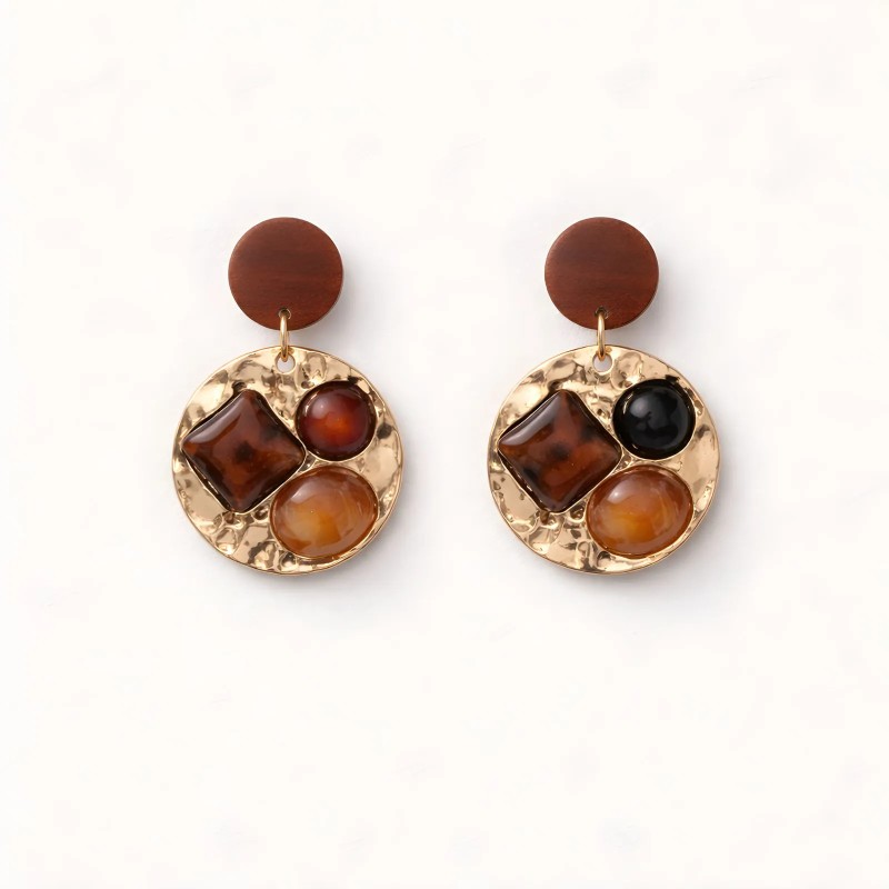 Boucles Elyse marron