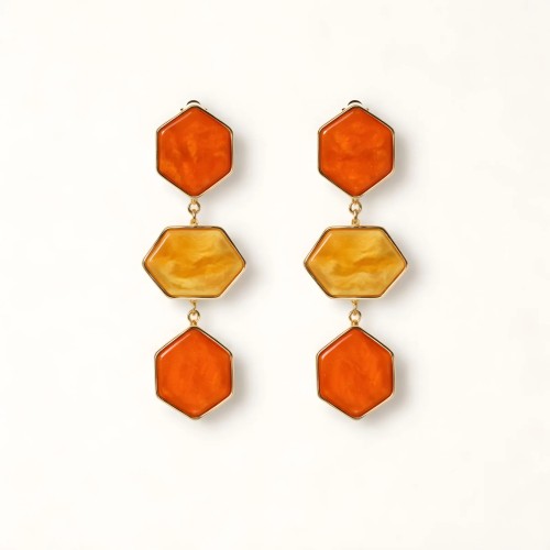 Boucles Maria orange